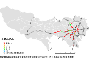 高速道路の状況