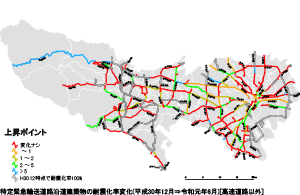 【高速道路以外】（平成30年12月末⇒令和元年６月末時点）