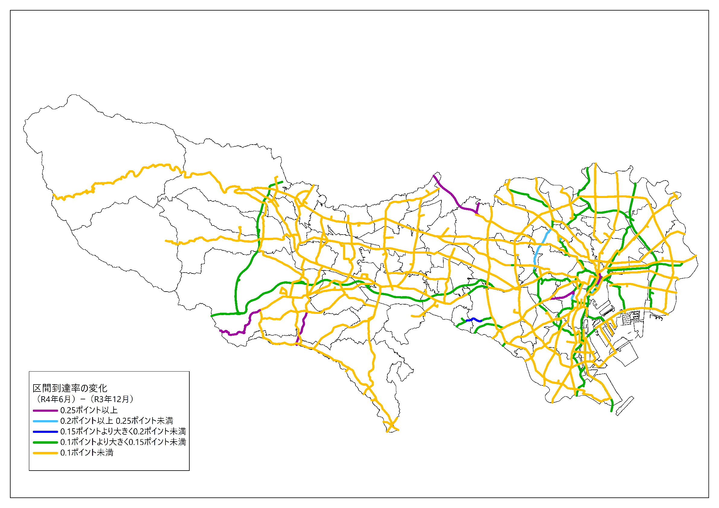 区間到達率図