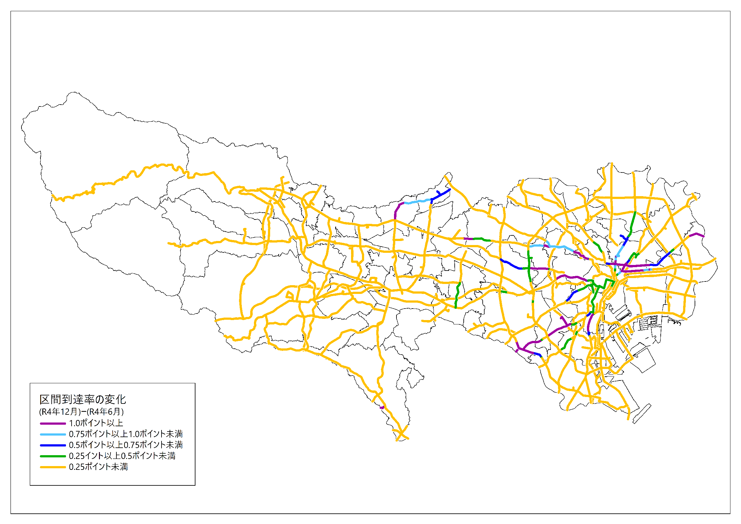 区間到達率図