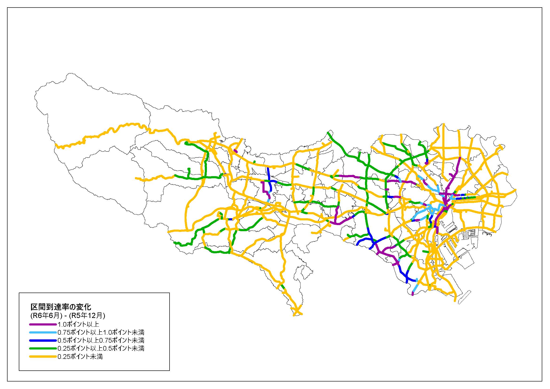 区間到達率図