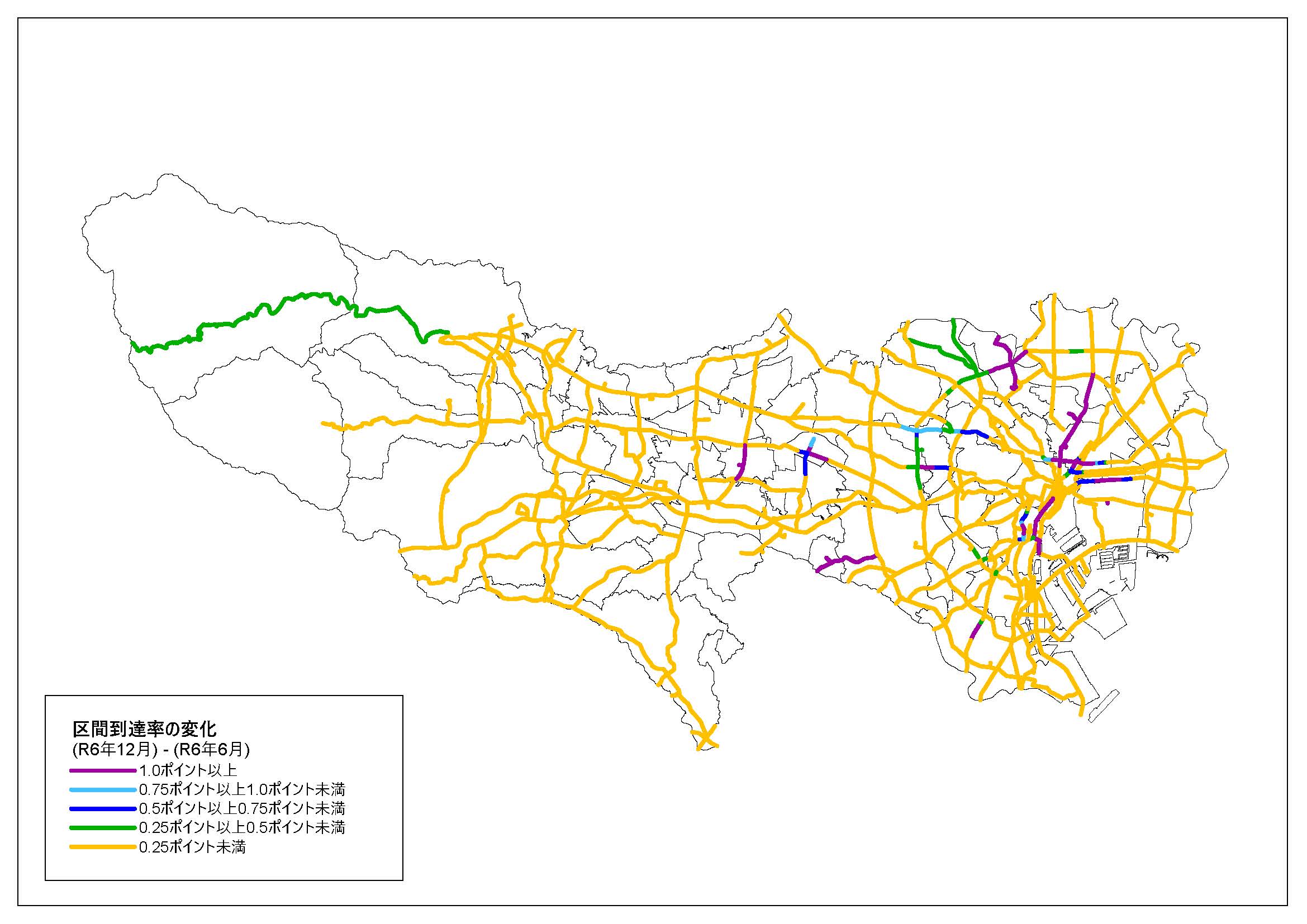 区間到達率図