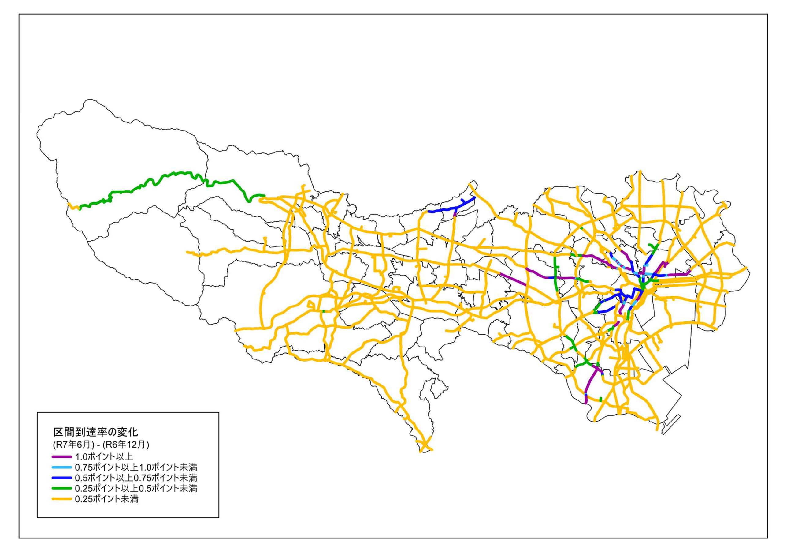 区間到達率図