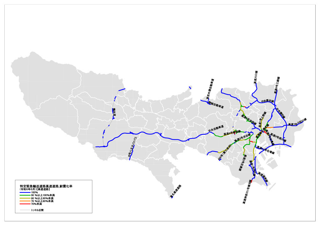 高速道路の状況（令和６年６月末時点）
